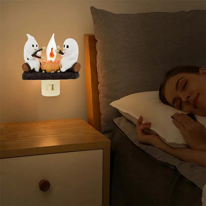 Halloween Ghost Campfire Night Light 4