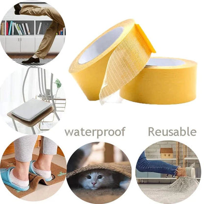 Strong Adhesive Double-sided Gauze fiber Mesh Tape 4