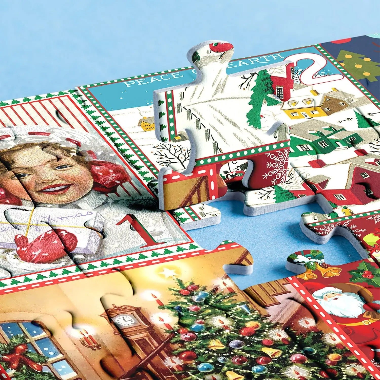 Christmas Advent Calendar Jigsaw Puzzle 1000pcs 4