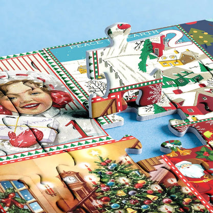 Christmas Advent Calendar Jigsaw Puzzle 1000pcs 4