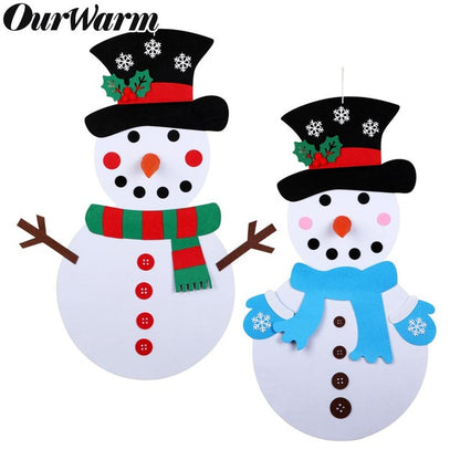 DIY Felt Christmas Snowman or Tree - Children's Favorite Gift 2