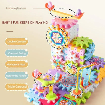 Educational STEM Electric Gears Blocks Toy 4