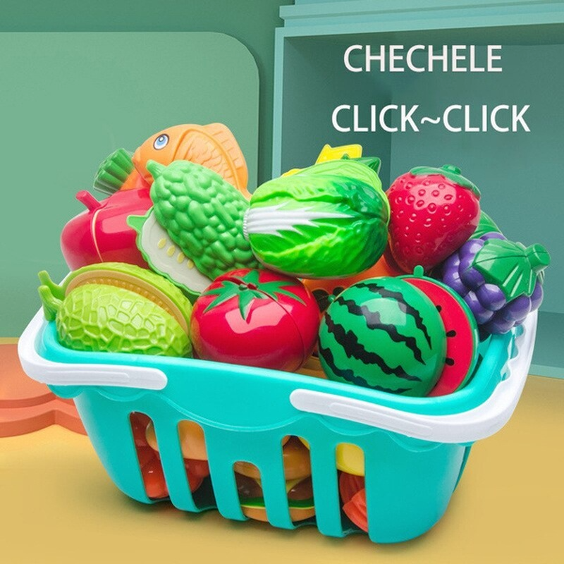 Cutting Play Food Toy for Kids Kitchen 4