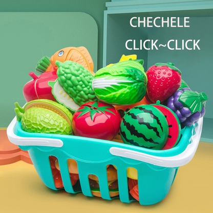 Cutting Play Food Toy for Kids Kitchen 4