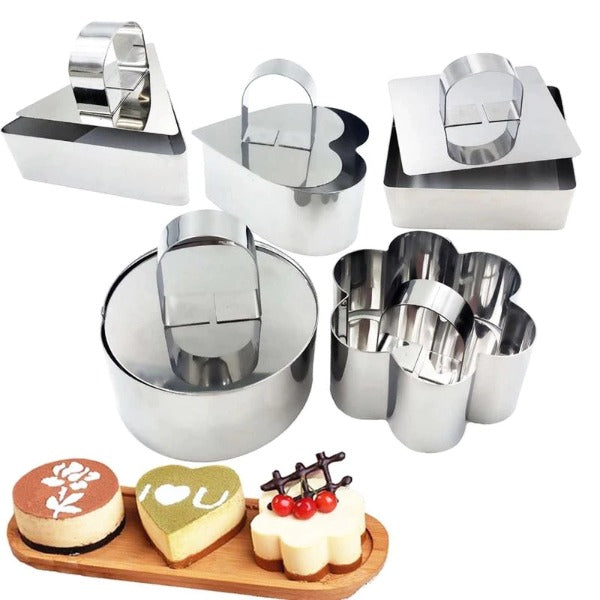 Stainless Steel 3d Round Cake Molds - 2 PCS 4