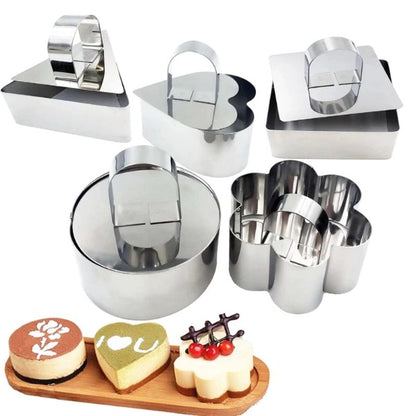 Stainless Steel 3d Round Cake Molds - 2 PCS 4