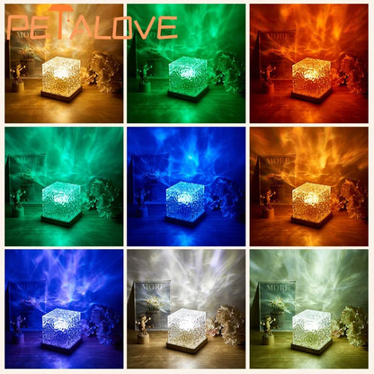 Night Light Flame Crystal Lamp 4