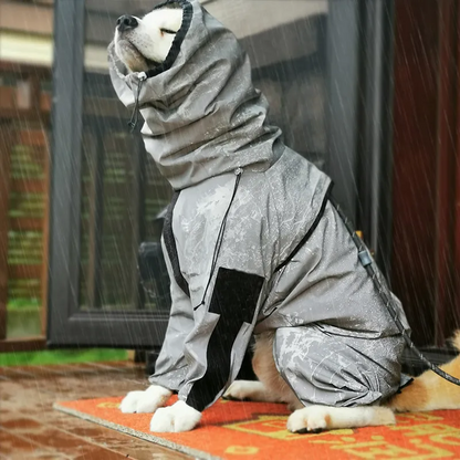 Reflective All-Weather Waterproof Dog Rain Coat 4