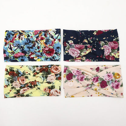 Fashion comfortable Button Headbands 2pcs 4