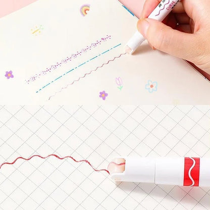 6 Shapes Flownwing Curve Highlighter Flair Pen 4