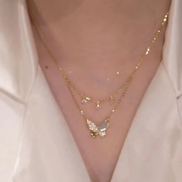 DOUBLE LAYER CRYSTAL BUTTERFLY 4