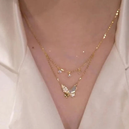 DOUBLE LAYER CRYSTAL BUTTERFLY 4