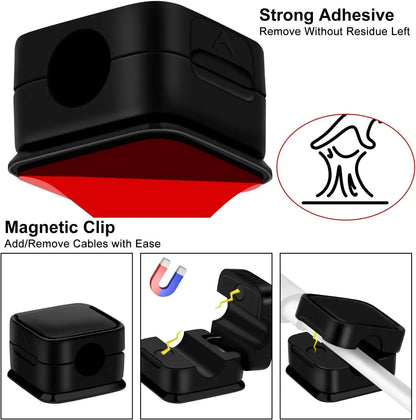 6 Pack Magnetic Cable Management Clips 4