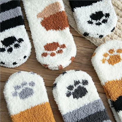 Winter Cat Claws Cute Thick Warm Sleep Floor Socks 4