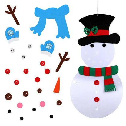 DIY Felt Christmas Snowman or Tree – Children’s Favorite Gift 4