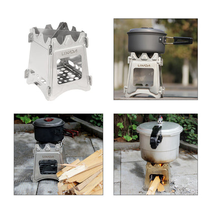 ULTRALIGHT TITANIUM WOOD BURNER CAMPING STOVE 4