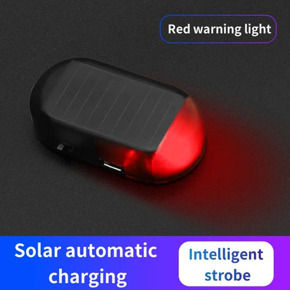 Car Anti-theft Simulation Warning Flashing Solar Light 4