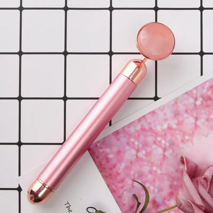 Vibrating Rose Quartz Facial Massager 4