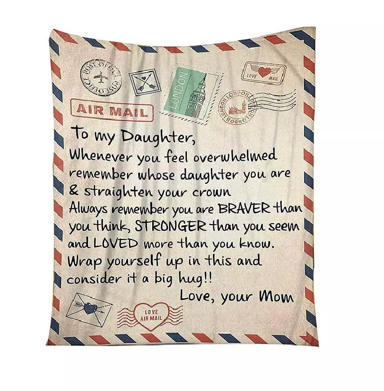 To My Daughter - Warm Gift Blanket 4