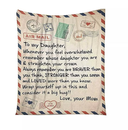 To My Daughter - Warm Gift Blanket 4