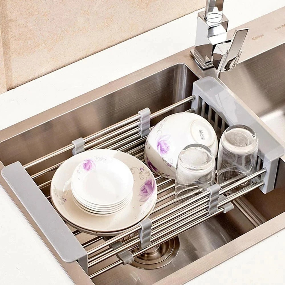 Extendable kitchen sink drain basket 4