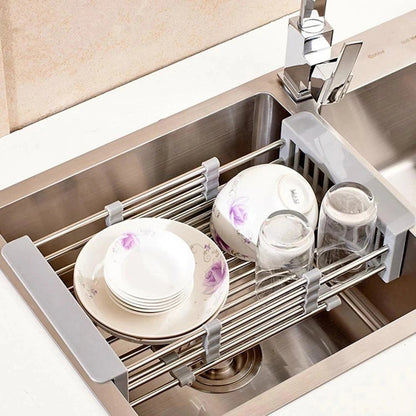 Extendable kitchen sink drain basket 4