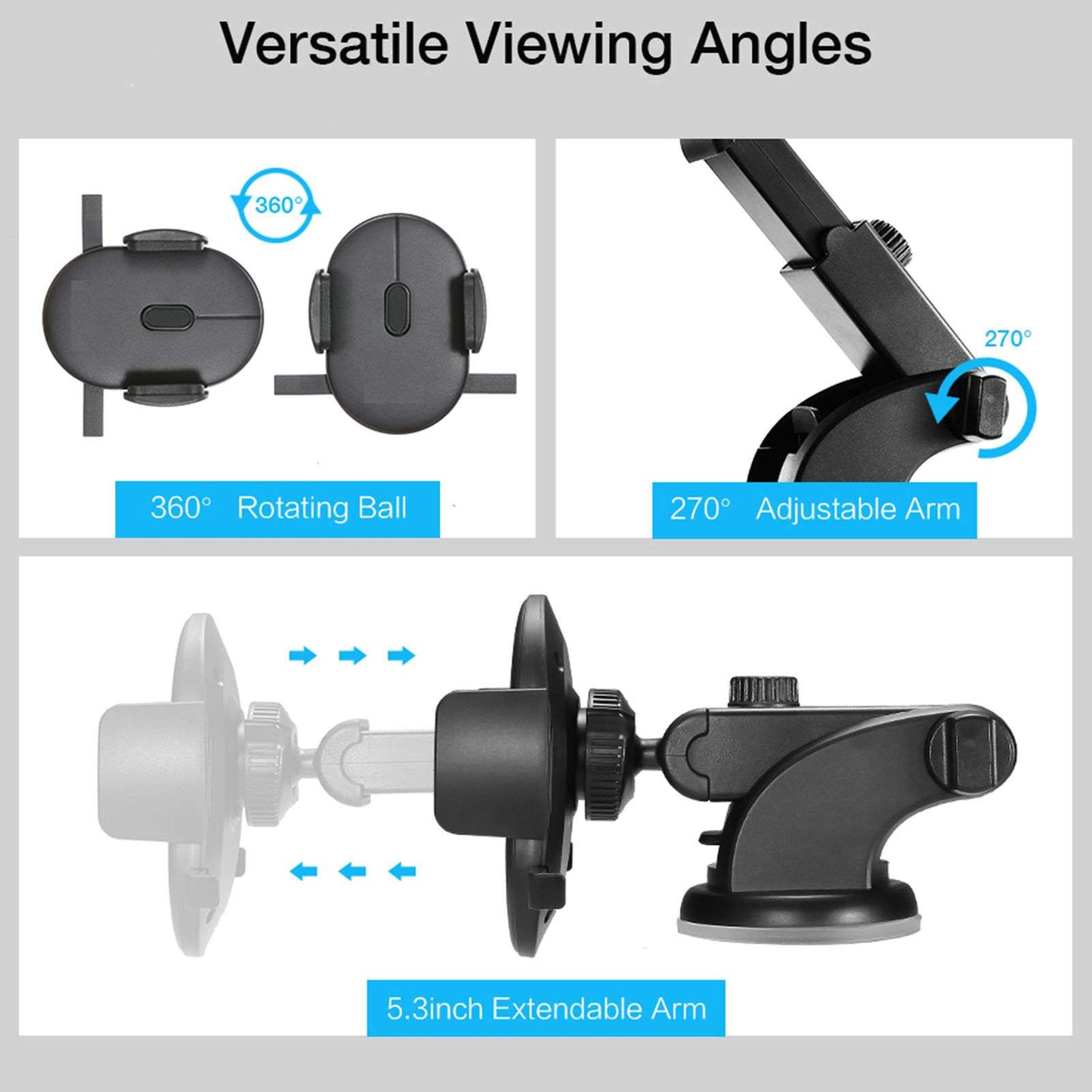 Automatic Locking Windshield Phone Holder 4
