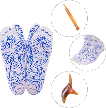 Reflexology Socks with Trigger Point Massage Tool 4