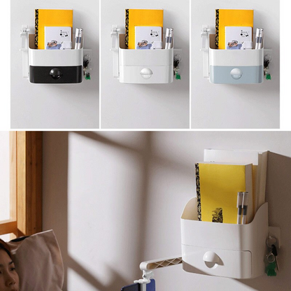 Multi-function Wall Mounted Bedside Shelf with Phone Holder 4