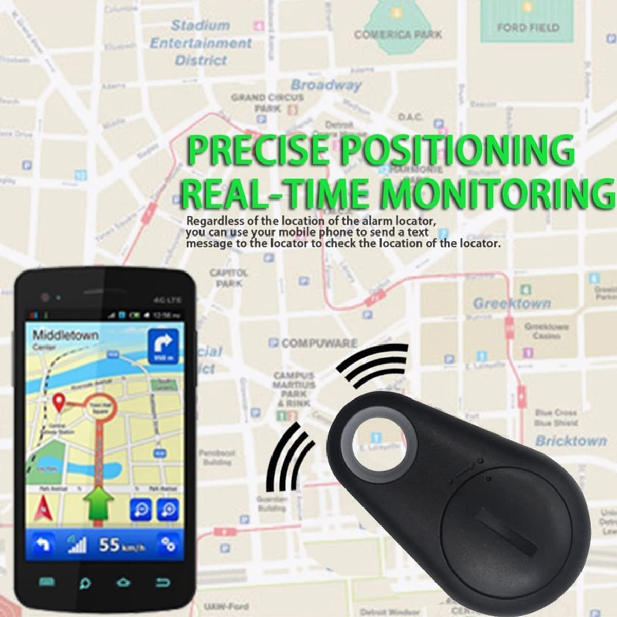 Bluetooth and GPS Pet Wireless Tracker 4