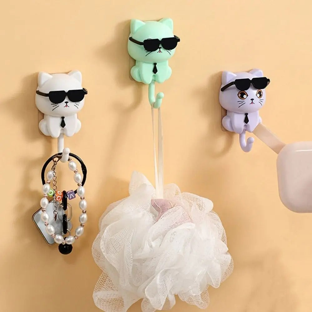 Cat Hook with Moving Sunglasses-3PCS 4