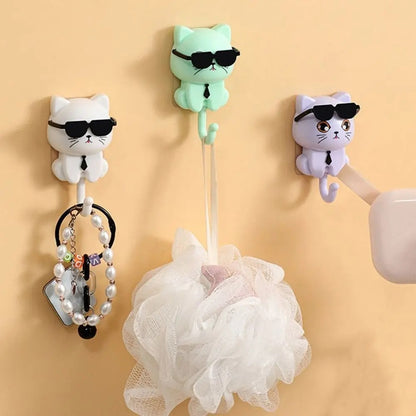 Cat Hook with Moving Sunglasses-3PCS 4