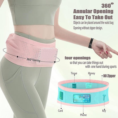 Multifunctional Knit Breathable Concealed Waist Bag 4