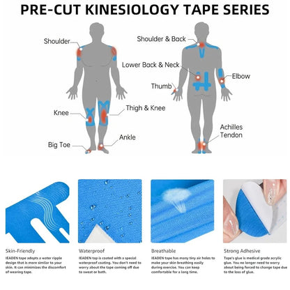Precut Kinesiology Tape For Knees 4