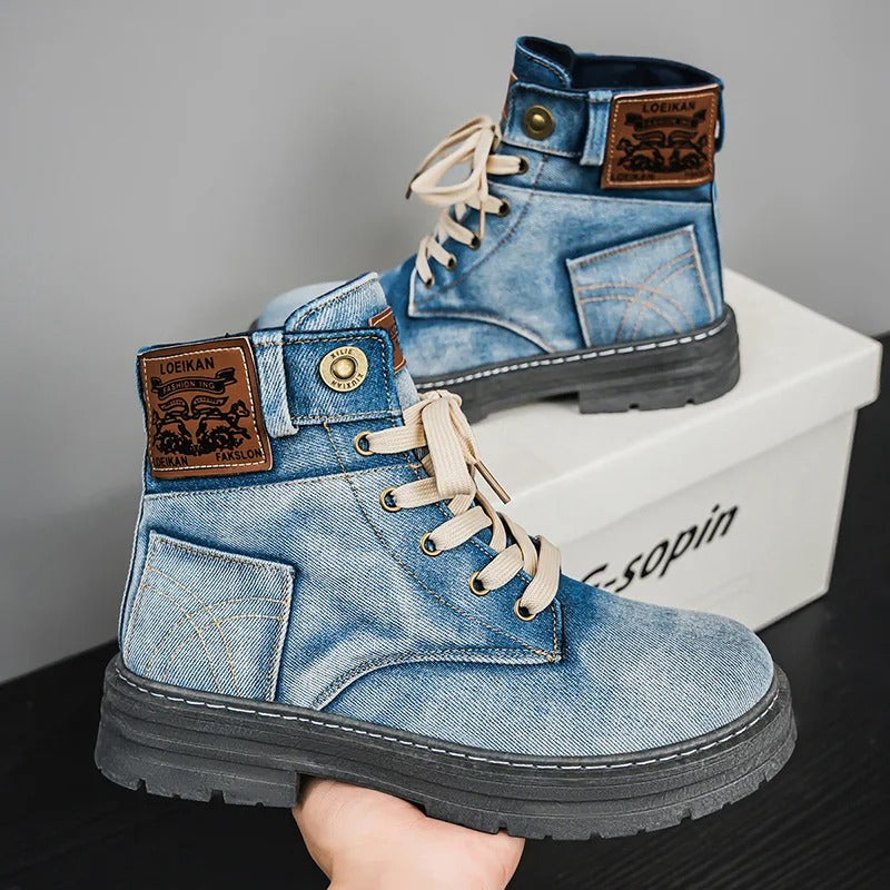 Denim Ankle Boots 4