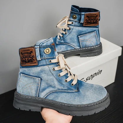 Denim Ankle Boots 4