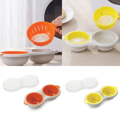 BPA Free Microwave Double Cup Perfect Eggs Poacher 4