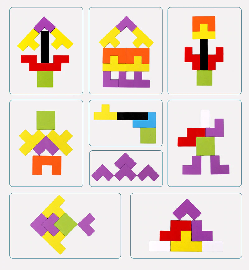 Tetris Wooden Puzzle Toy 4