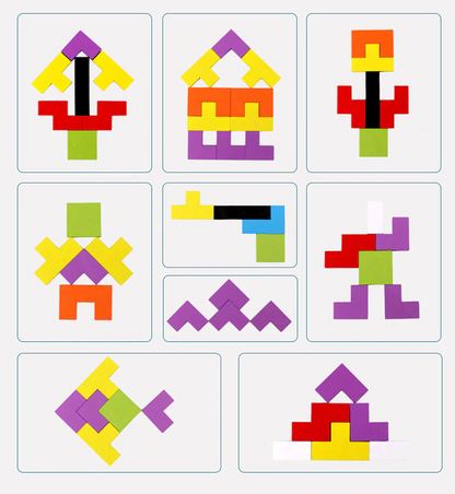 Tetris Wooden Puzzle Toy 4