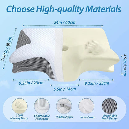 RestRelief Orthopedic Neck Pain Cervical Ergonomic Pillow 4