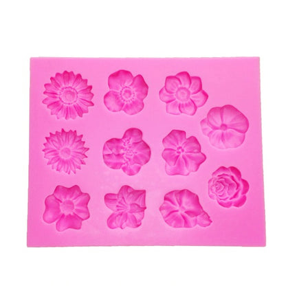 Flowers Shape Silicon Mold Cake Border 4