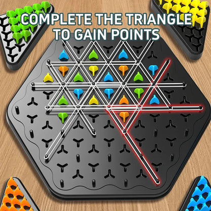 Chain Triangle Chess Triggle Rubber Band Peg Game 4