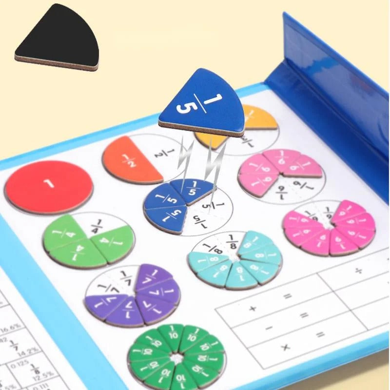 Magnetic Fraction Educational Puzzle 4
