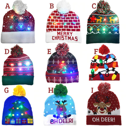 Christmas Theme LED Beanies 4