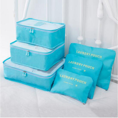 6 PC Portable Travel Luggage Packing Cubes 4