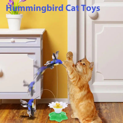 Electric Rotating Bird Teasing Cat Toy 3