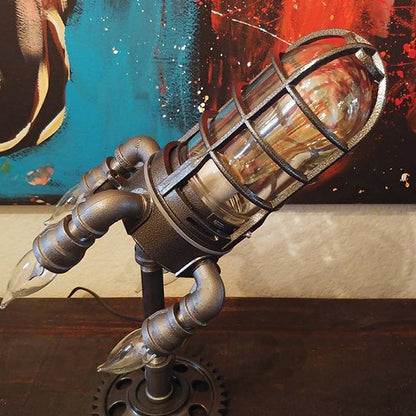 Steampunk Rocket Lamp 4