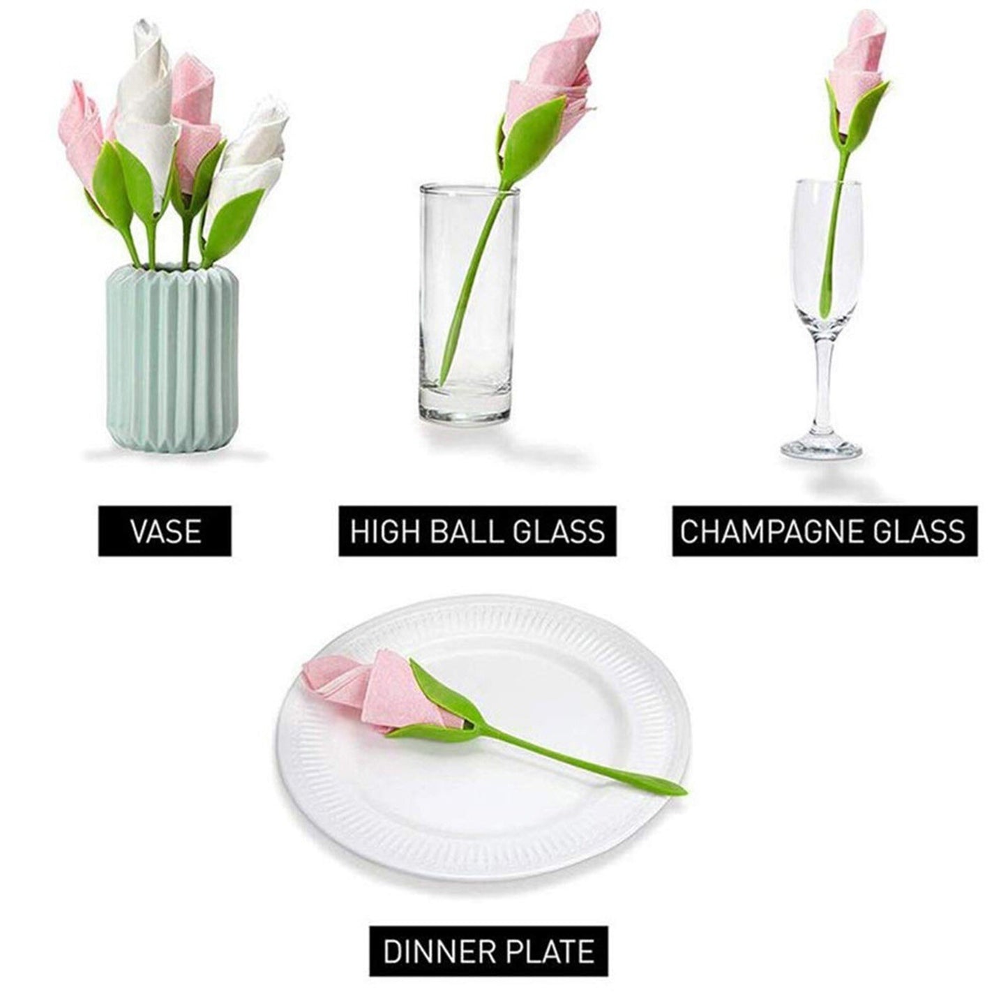 Bloom Napkin Holder -8Pcs 4
