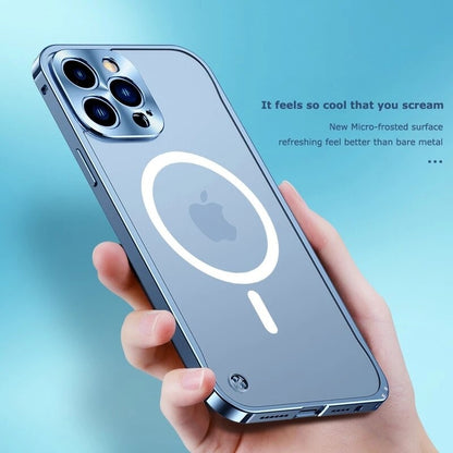 Magnetic Charging Aluminium Case Cover for iPhone 4