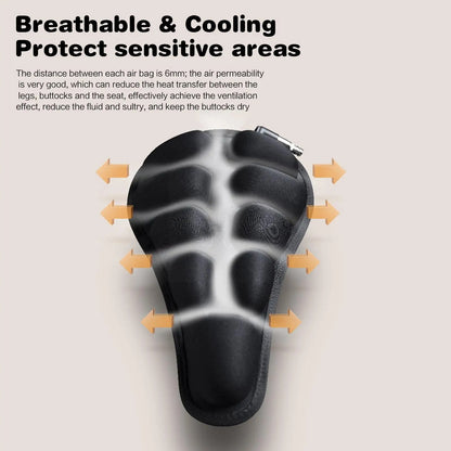 Aircush Saddle Cover Foldable Inflatable Airbag Seat Cushion 4